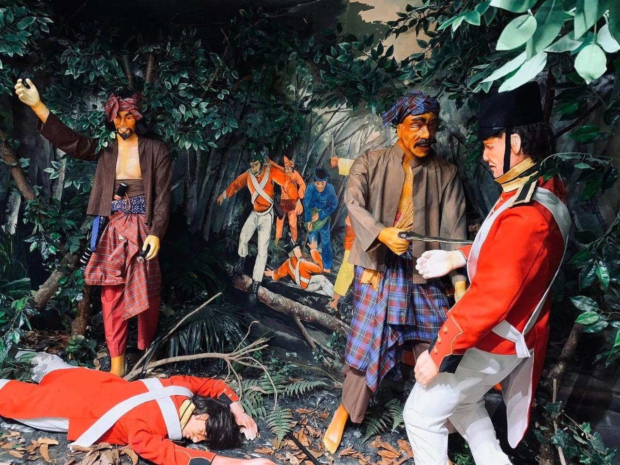 Diorama Perang Naning di Muzium Warisan